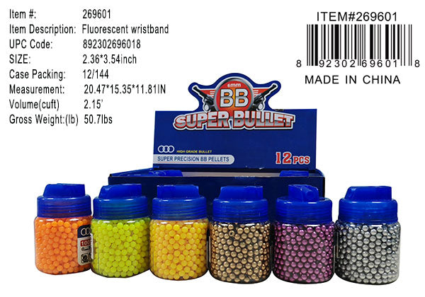 1000PC 6MM BB PELLETS BOTTLE