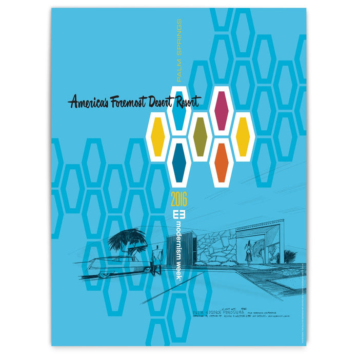2016 Modernism Week Commermorative Poster - Destination PSP