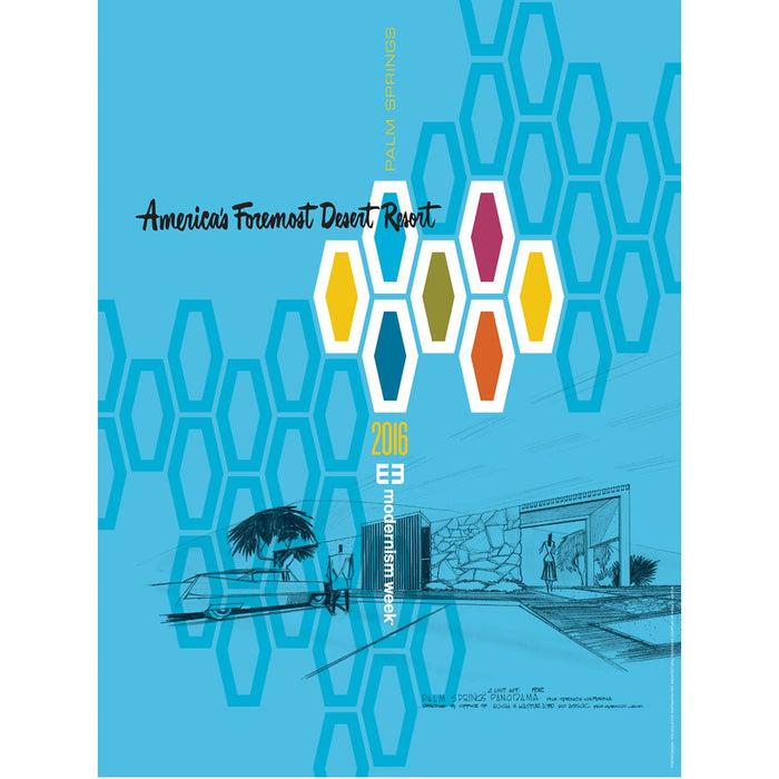 2016 Modernism Week Commermorative Poster - Destination PSP
