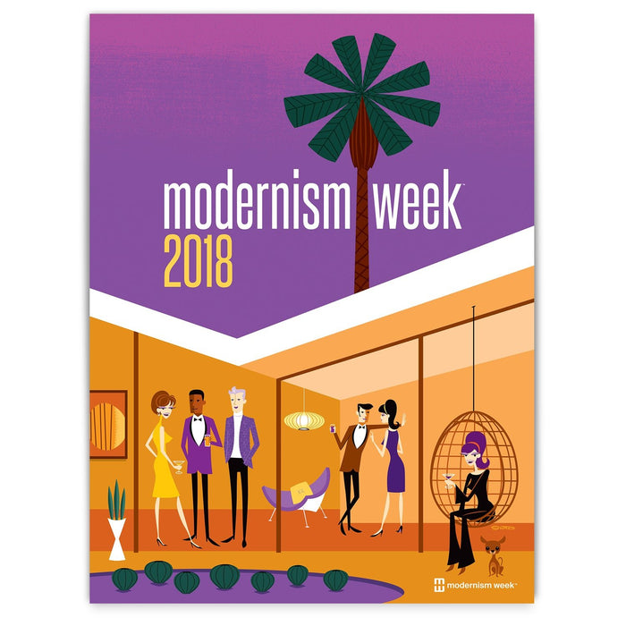 2018 Modernism Week Poster by Shag - Destination PSP