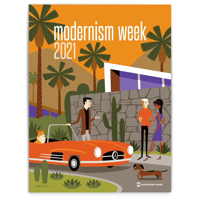 2021 Modernism Week Poster by Shag - Destination PSP