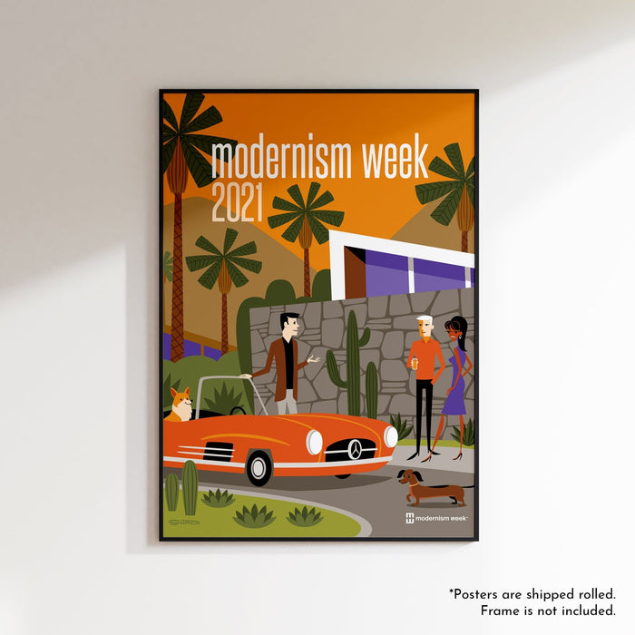 2021 Modernism Week Poster by Shag - Destination PSP