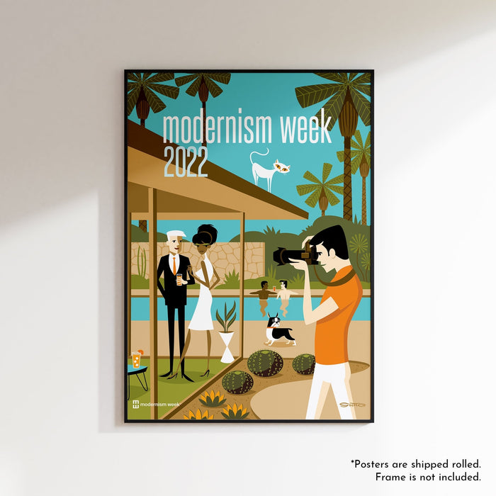 2022 Modernism Week Poster by Shag - Destination PSP