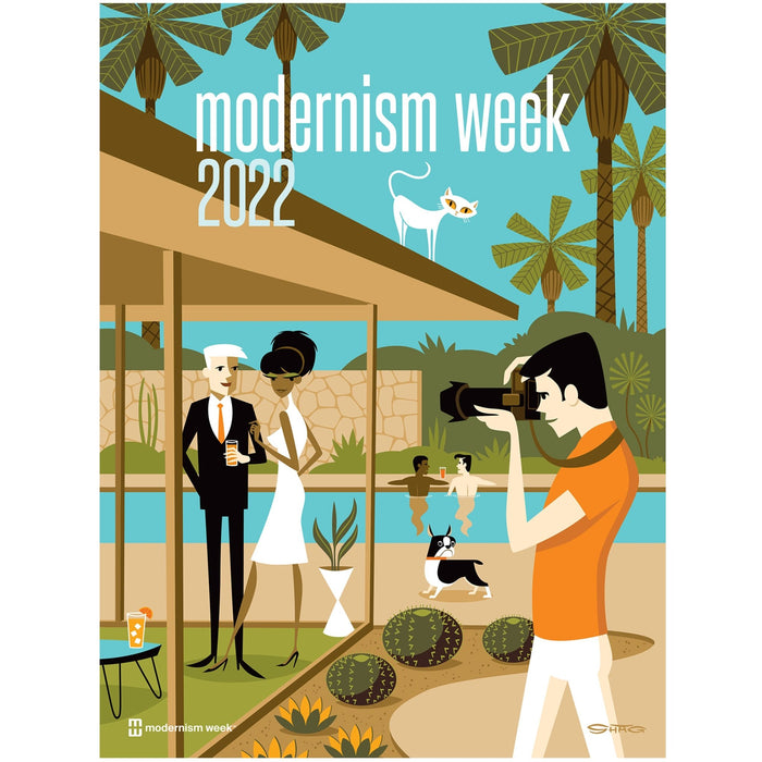 2022 Modernism Week Poster by Shag - Destination PSP