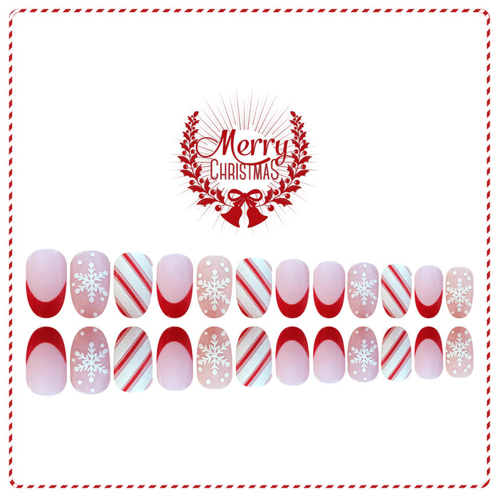 24pcs/Set Press On Nails JB974