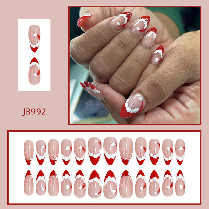 24pcs/Set Press On Nails JB992