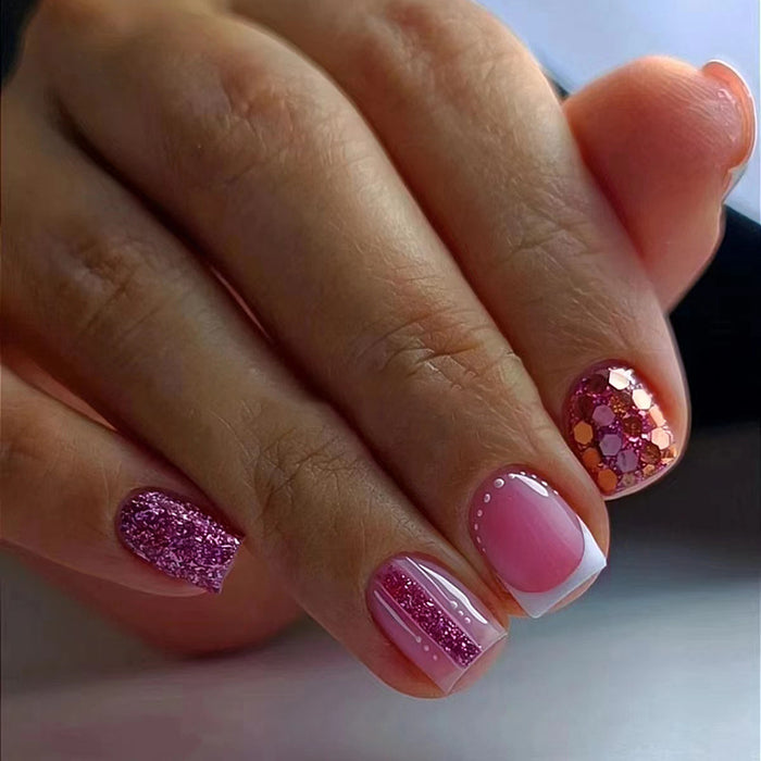 24pcs/Set Press On Nails W597