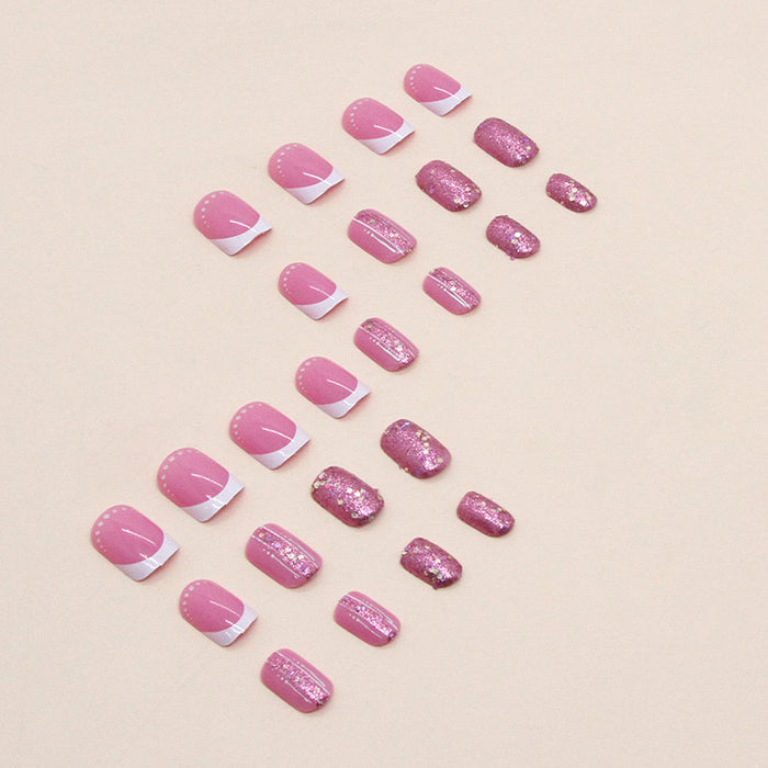 24pcs/Set Press On Nails W597