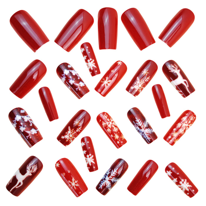 24pcs/Set Press On Nails Y1214