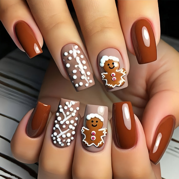 24pcs/Set Press On Nails Y1289