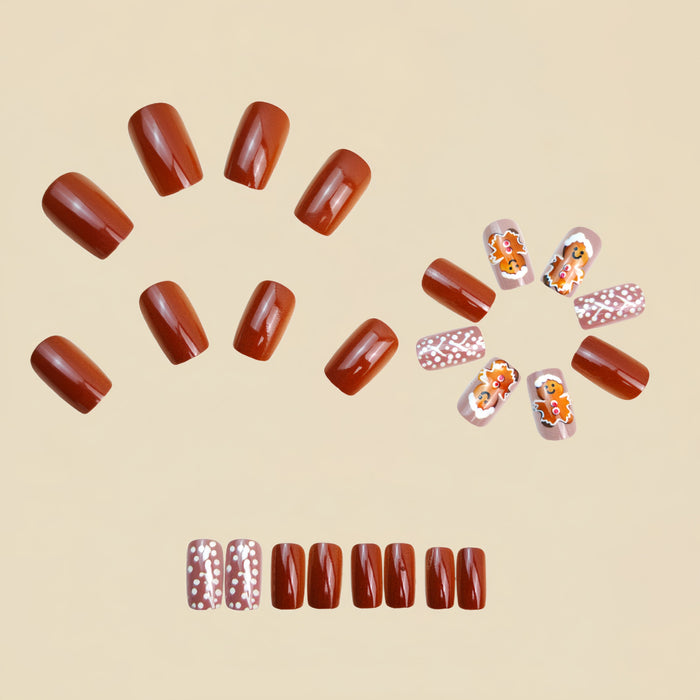 24pcs/Set Press On Nails Y1289