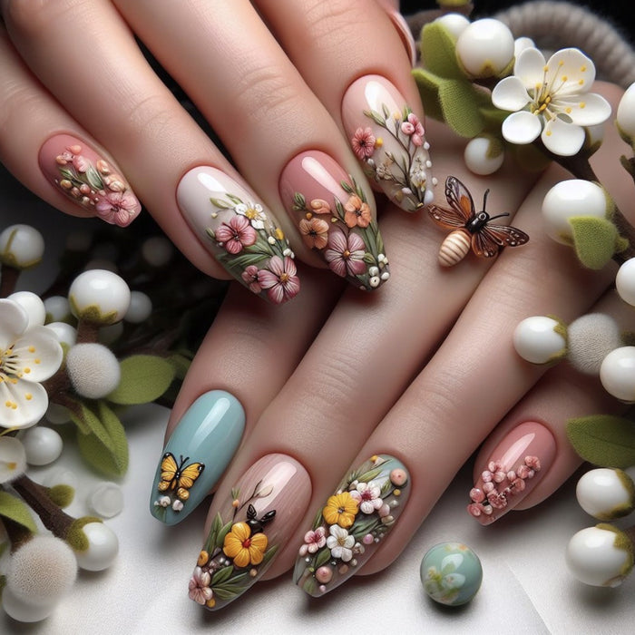 24pcs/Set Press On Nails