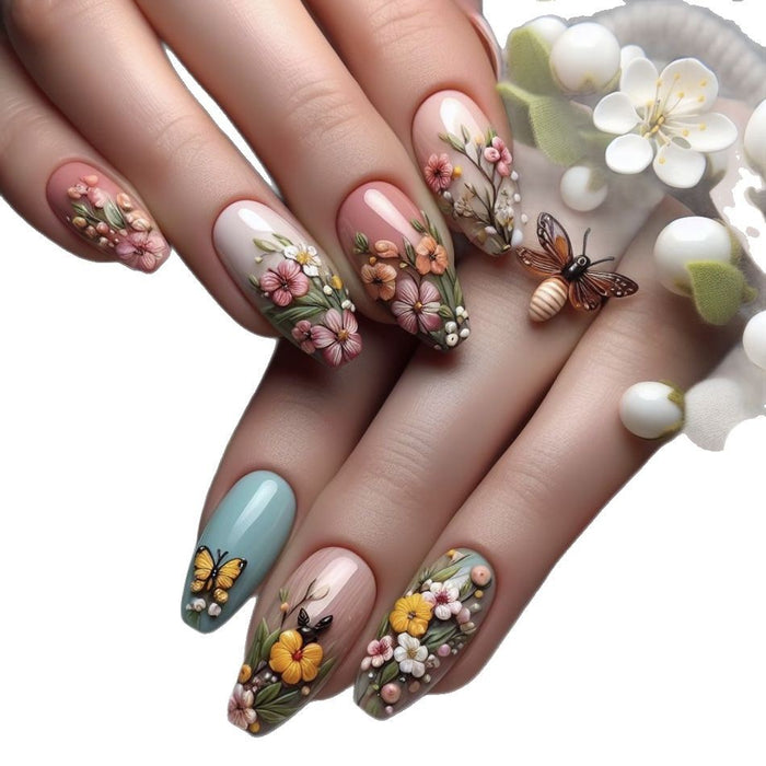 24pcs/Set Press On Nails