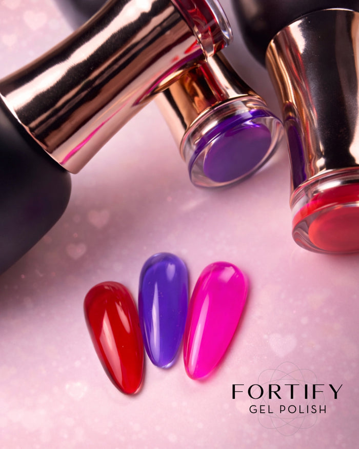 3pc Valentines Collection 2026 - HEMA Free Gel Polish #129-131 | Fortify by Fuzion