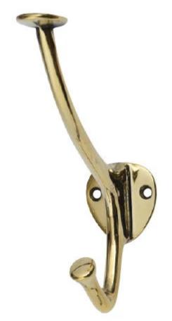 5" Wall Hooks - Solid Brass or Black