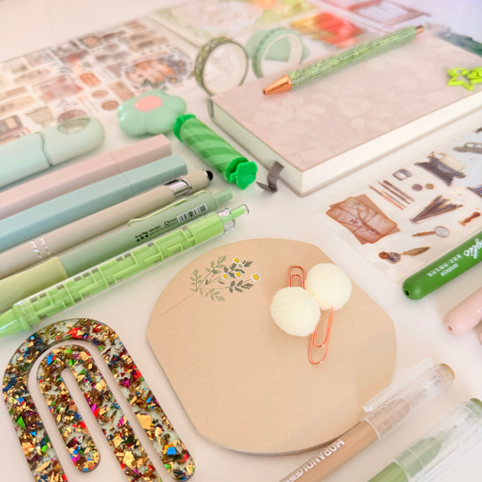 Sage Green & Beige Stationery Set