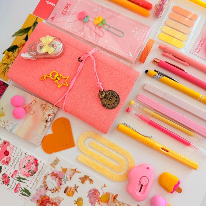 Yellow & Pink Stationery Gift Set