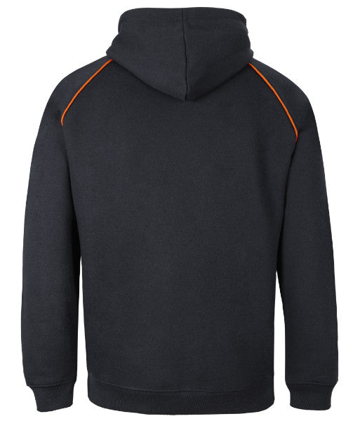 Adults Contrast Fleecy Hoodie | 3CFH | Black and Orange