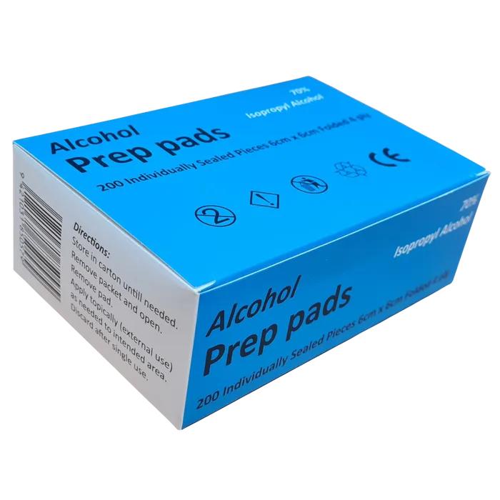 Alcohol Prep Pad | 6x6cm | Box of 200