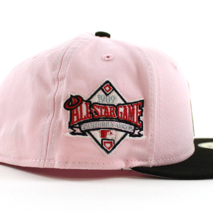 Anaheim Angels 1989 All-Star Game New Era 59Fifty Fitted Hat (GITD Pink Black Visor Grey Under Brim)