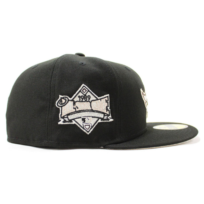 Anaheim Angels 1989 All-Star Game New Era 59Fifty Fitted Hat (Glow in the Dark Black Stone Under Brim)