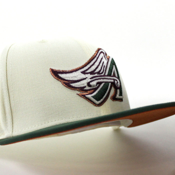 Anaheim Angels 40th Anniversary New Era 59Fifty Fitted Hat (GITD Chrome White Green Orange Under Brim)