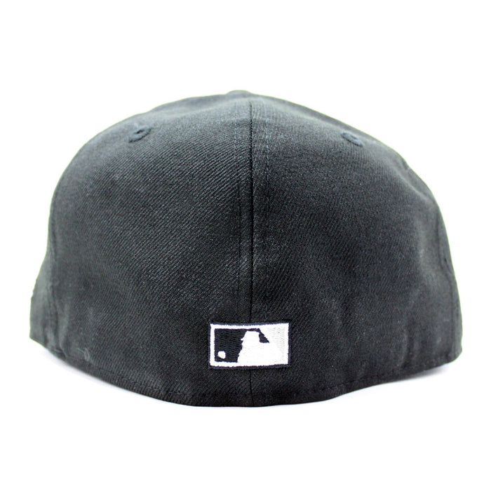 Anaheim Angels 50th Anniversary New Era 59Fifty Fitted Hat (GITD Black Grey Under Brim)