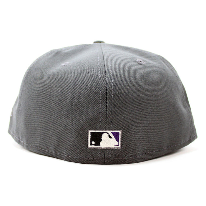 Anaheim Angels 50th Anniversary New Era 59Fifty Fitted Hat (Glow in the Dark Graphite Purple Grey Under Brim)
