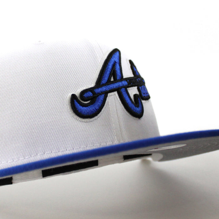 Atlanta Braves 17th Inaugural Season New Era 59Fifty Fitted Hat (White Blue Gray Under Brim)