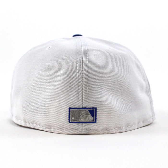 Atlanta Braves 17th Inaugural Season New Era 59Fifty Fitted Hat (White Blue Gray Under Brim)