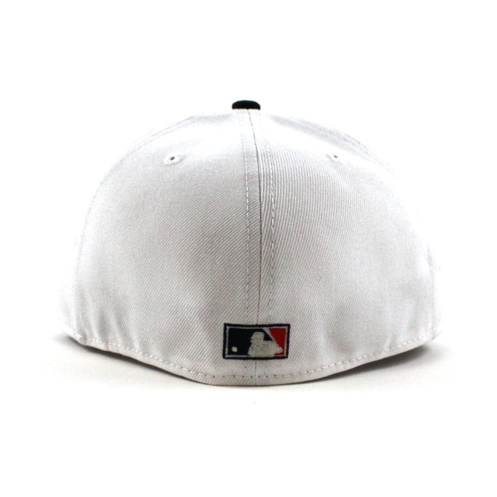 Atlanta Braves 1995 World Series  New Era 59Fifty Fitted Hat (GITD White Navy Green Under Brim)