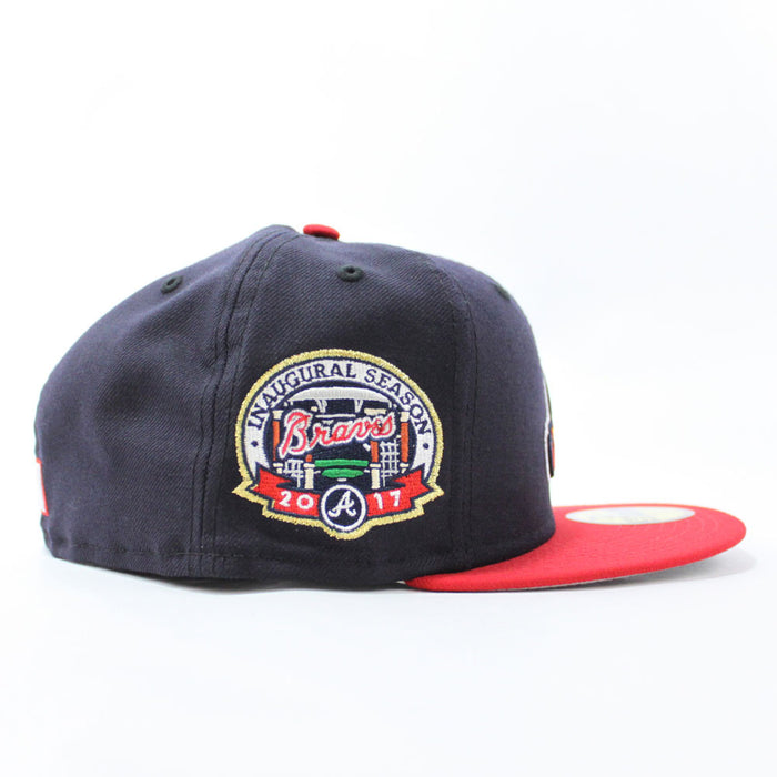 Atlanta Braves 2017 Inaugural Season New Era 59Fifty Fitted Hat (Navy Gray Under Brim)