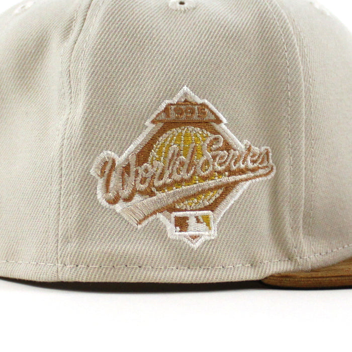 Atlanta Braves 2022 5950 CORD VISOR New Era Fitted Hat (Corduroy Green Under Brim)