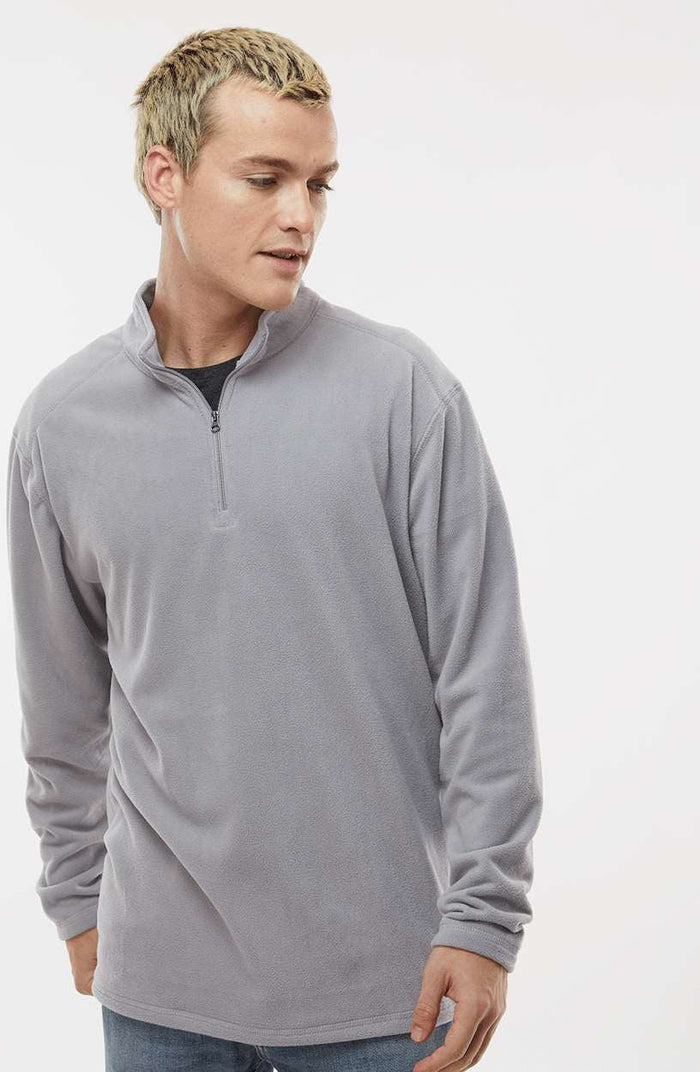 no-logo Augusta Eco Revive Micro-Lite Fleece Quarter-Zip Pullover-Augusta-Thread Logic