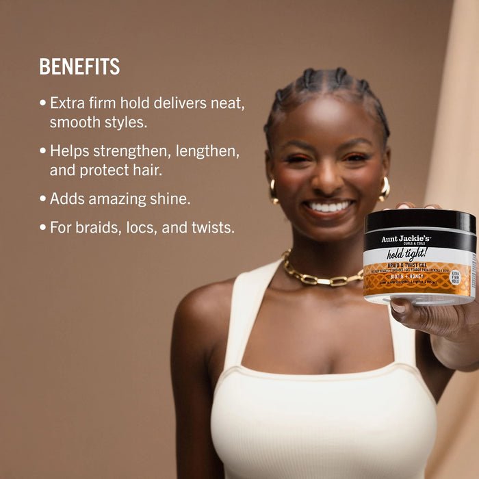 Aunt Jackie's Biotin Hold Tight! Braid & Twist Gel 7.5oz
