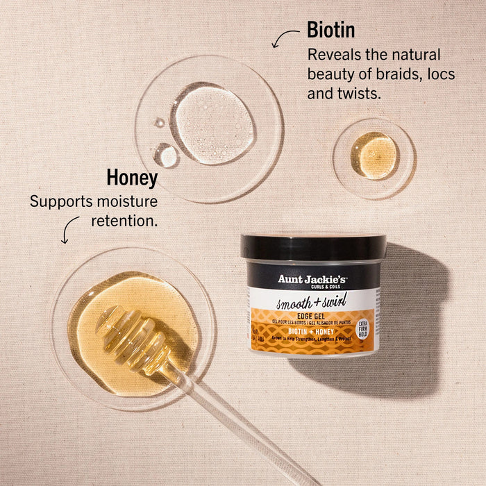 Aunt Jackie's Biotin Smooth + Swirl Edge Gel 4oz