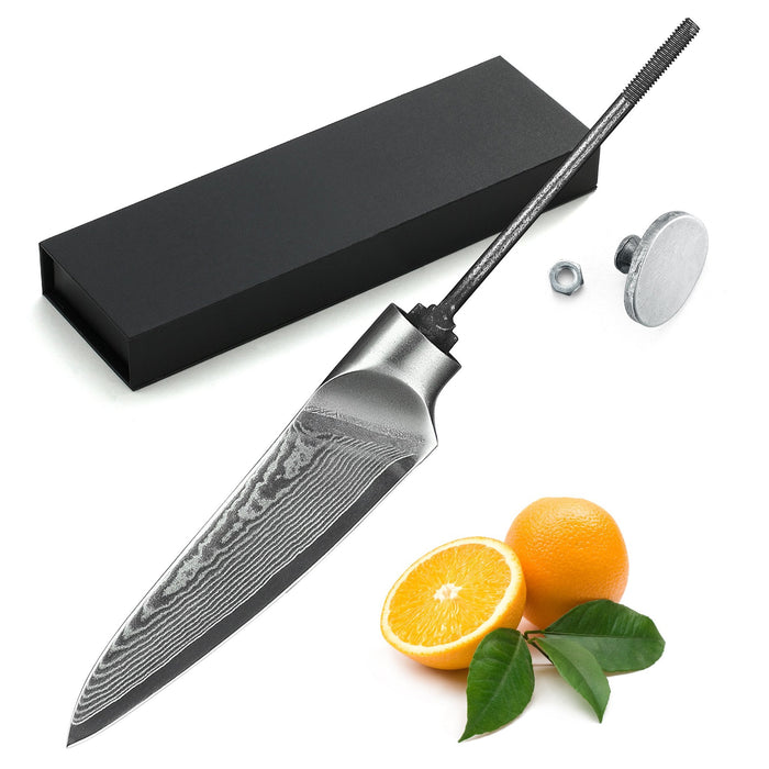 AUS-10 DAMASCUS 3.5-IN PARING KNIFE HIDDEN TANG BLANK
