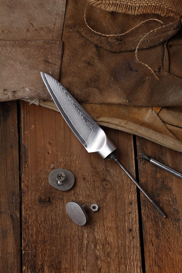 AUS-10 DAMASCUS 3.5-IN PARING KNIFE HIDDEN TANG BLANK