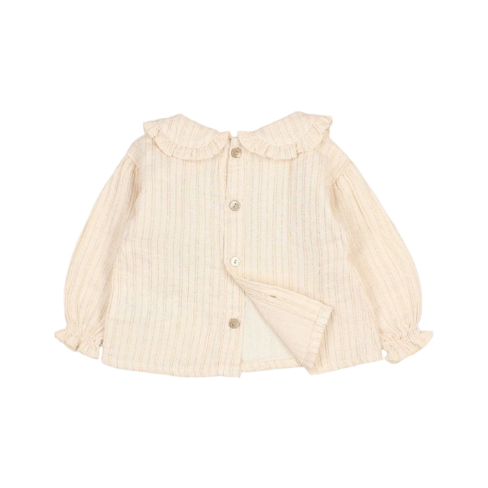 Baby Lurex Blouse Ivory