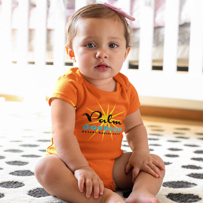 Baby Onesie - Palm Springs Starburst - Orange - Destination PSP