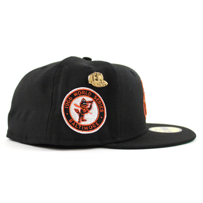 Baltimore Orioles 1966 World Series New Era 59Fifty Fitted Hat (59FIFTY DAY - Team color Green Under Brim)