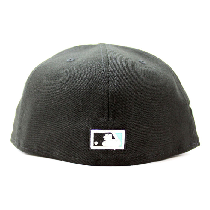 Baltimore Orioles 50th Anniversary 59Fifty New Era Fitted Hat (Glow in the Dark Black Mint Under Brim)