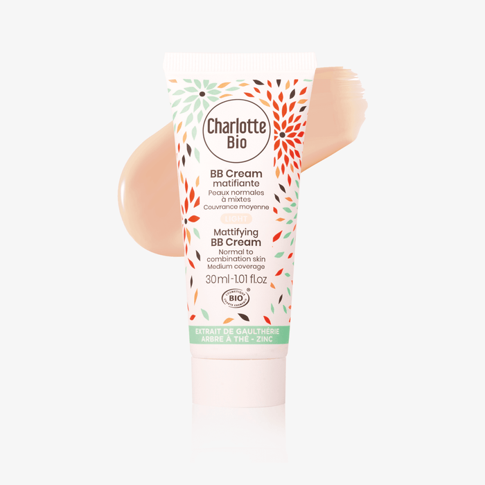 BB Crème bio matifiante Charlotte Bio – teinte Light, peaux claires