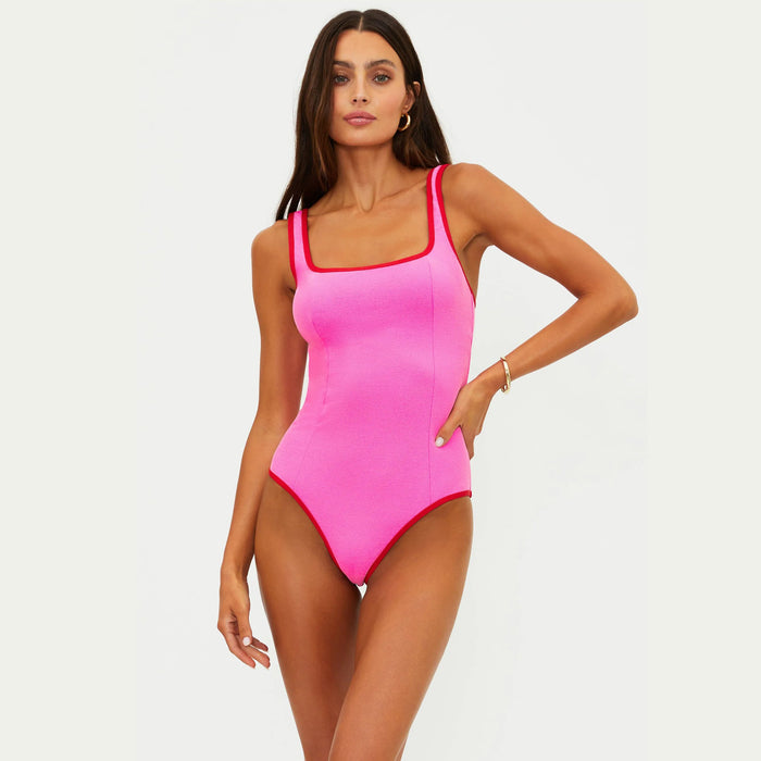 Beach Riot Ciai One Piece Swimsuit - Electric Pink