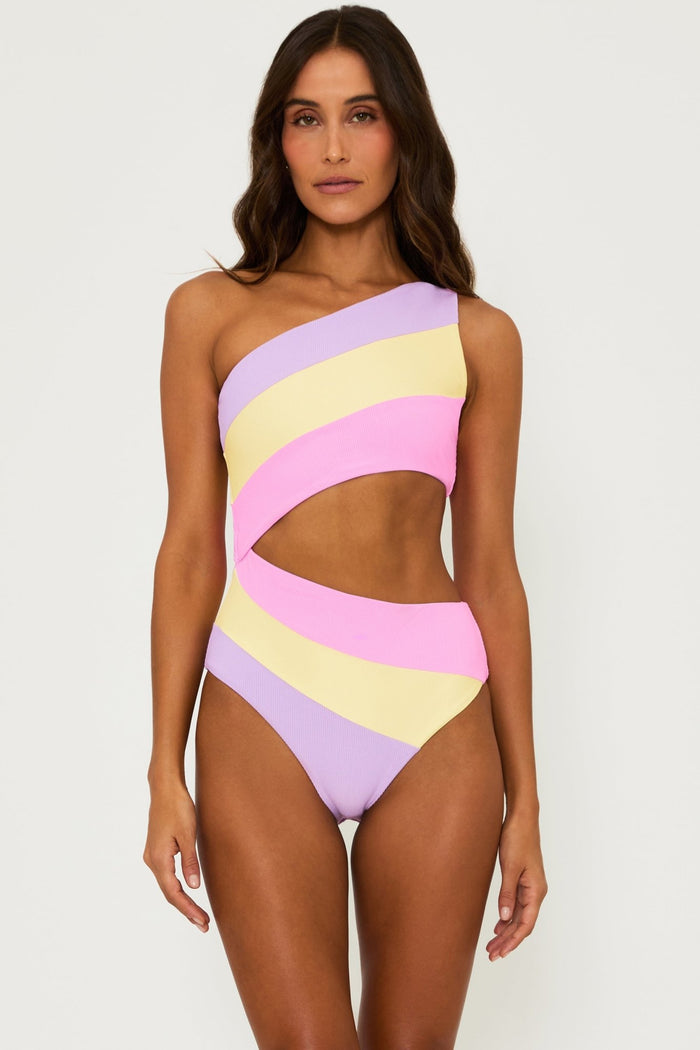 Beach Riot Joyce One Piece Swimsuit - Sublime Spring Colorblock - Destination PSP