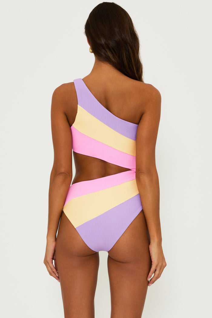Beach Riot Joyce One Piece Swimsuit - Sublime Spring Colorblock - Destination PSP