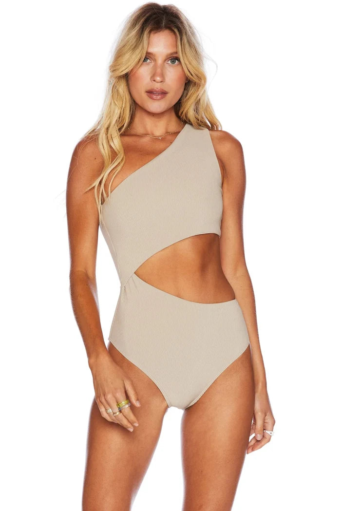 Beach Riot Celine One Piece Swimsuit - Tan - Destination PSP