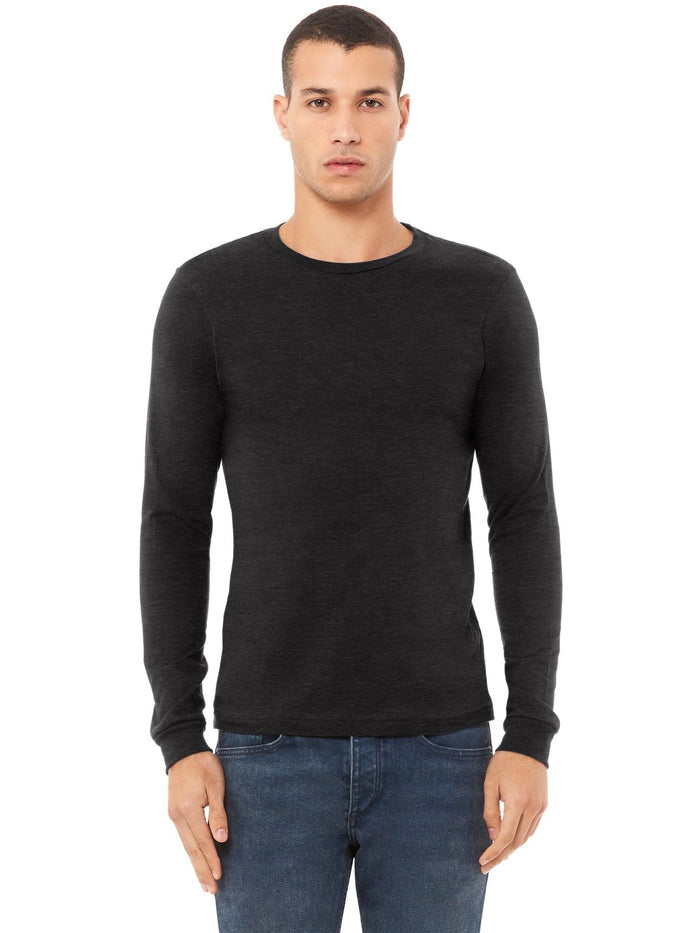 no-logo Bella+Canvas Unisex Heather CVC Long Sleeve Tee-Regular-Bella&Canvas-Thread Logic