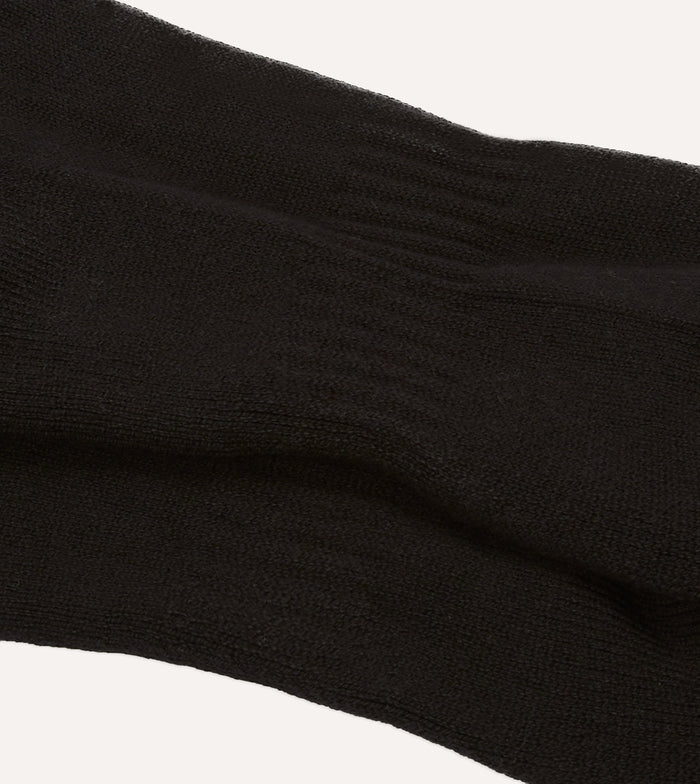 Black Cotton Sports Socks