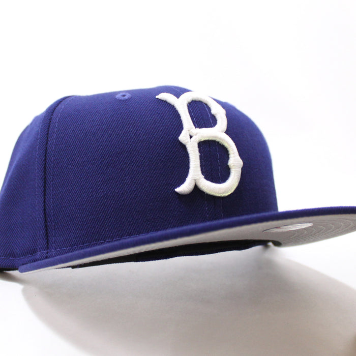 Brooklyn Dodgers 1949 New Era 59Fifty Fitted Hat (Cardinal Gray Under Brim)